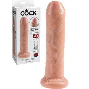 King Cock 7 Inch Uncut Dildo