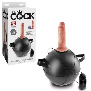 King Cock Vibrating Mini Sex Ball with 6 Inch Dildo