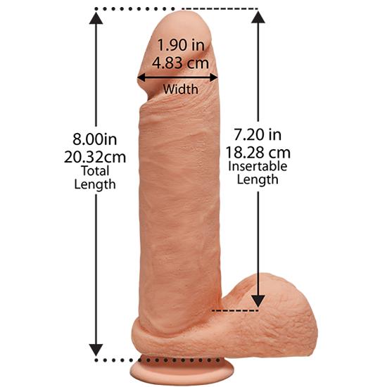 D The Perfect D Vibrating 8 Inch Wall Banger