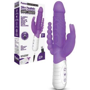Rabbit Essentials Slim Realistic Double Penetration Rabbit Vibrator