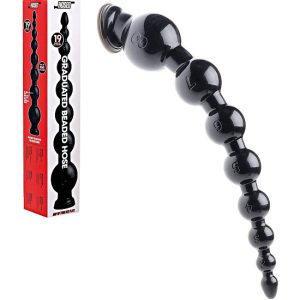 Hosed 19 Inch Graduated Bead Anal Snake