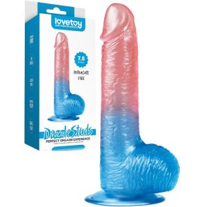 Dazzle Studs 7.5 Inch Dildo With Balls