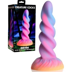 Creature Cocks Moon Rider Glow-In-The-Dark Unicorn Dildo