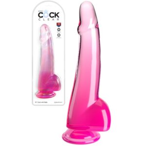 King Cock Clear 10 Inch Dildo With Balls