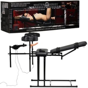 Master Series Ultimate Obedience Chair With Sex Machine