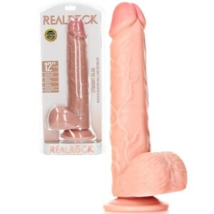 RealRock 12 Inch Straight Dildo With Balls