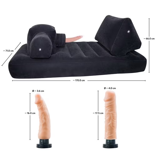 My Velveted Luxury Inflatable Bed Thrusting Sex Machine