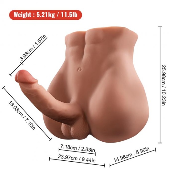 Xise Bartlett Male Torso With Thrusting Vibrating Cock - Image 8
