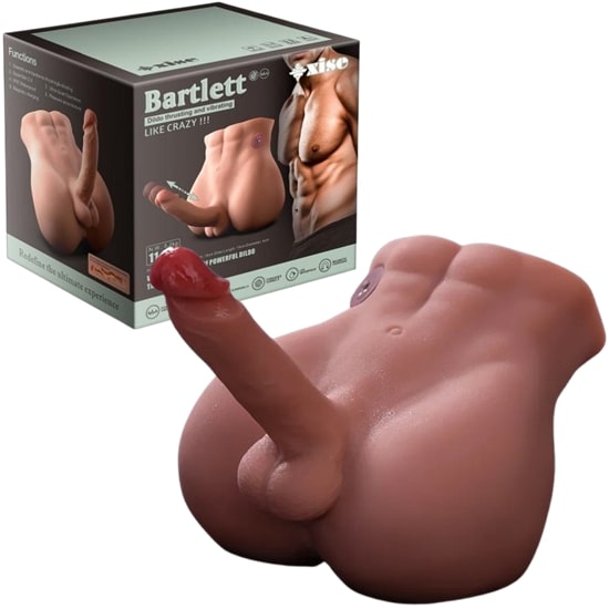 Xise Bartlett Male Torso With Thrusting Vibrating Cock