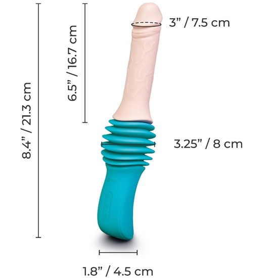 B-Vibe Realistic Thrusting Dildo Machine