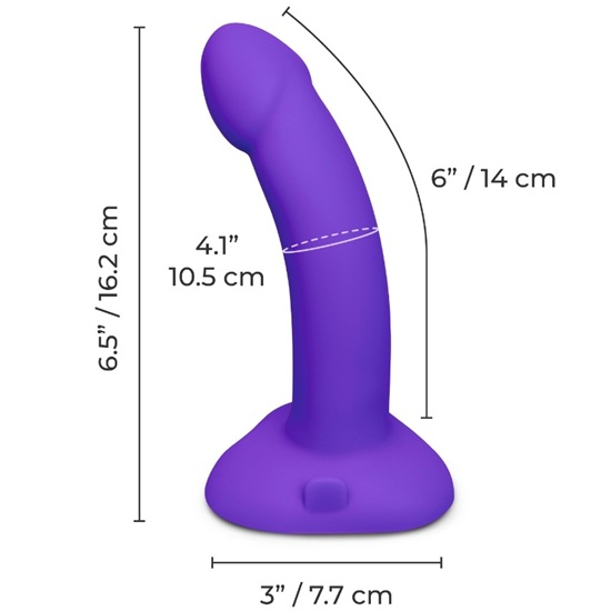 B-Vibe Vibrating Curved Strap-On Kit - Image 4